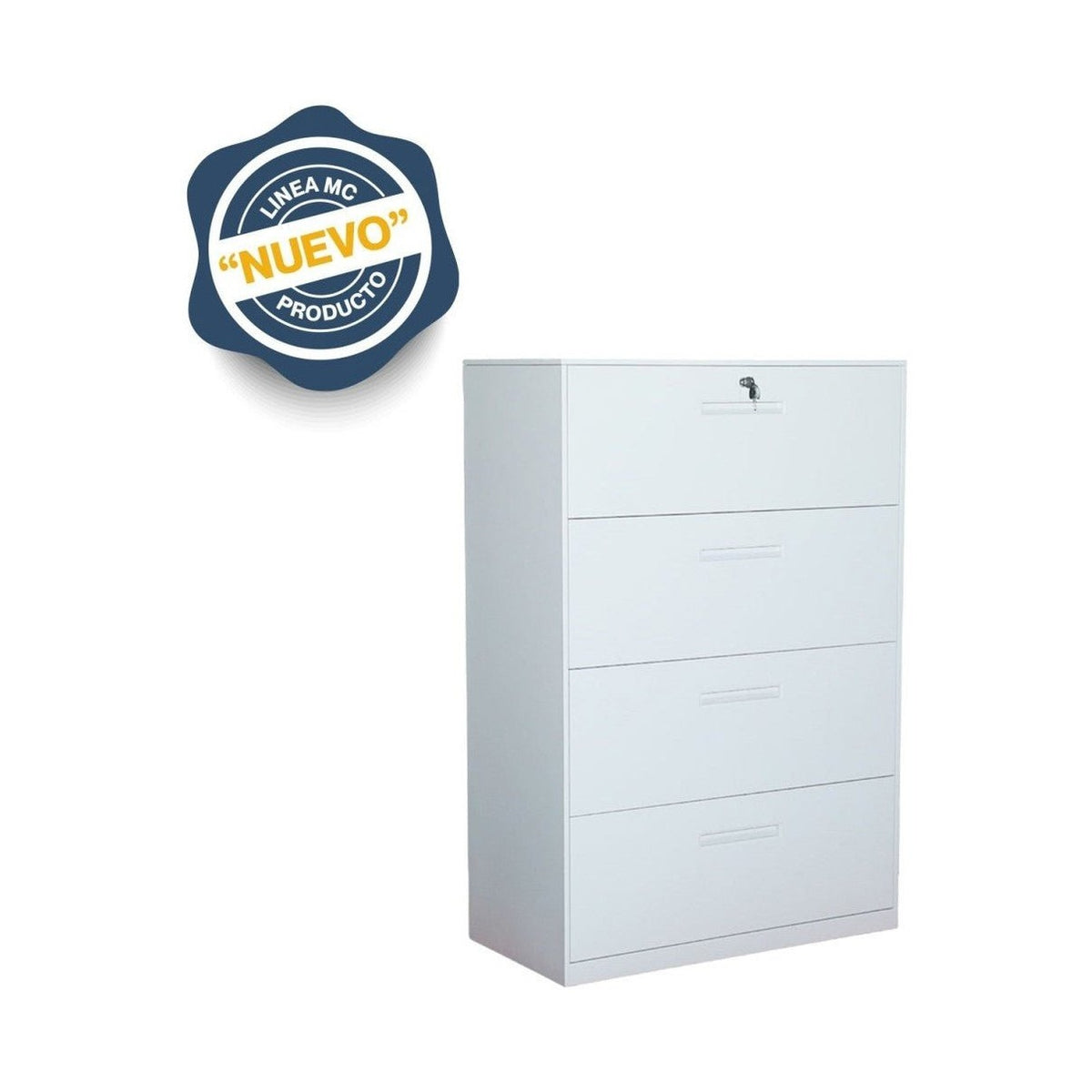 Archivero Horizontal 4 Gavetas MC (Desarmado) - Ergonomik archivero OFIK