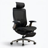 Silla Ejecutiva TH06 Mesh Negro y Descansapiés