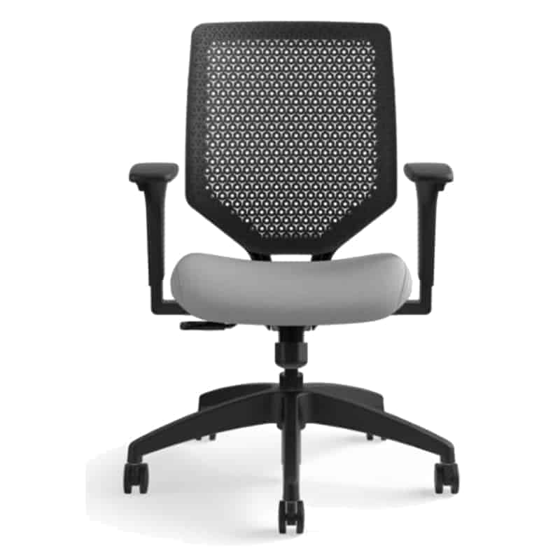 Silla Ejecutiva Hon Solve Respaldo Negro/ Asiento Gris