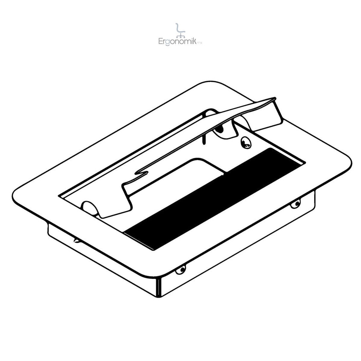 Pasacables Mónaco — LUMBRO - Ergonomik Pasacables LUMBRO
