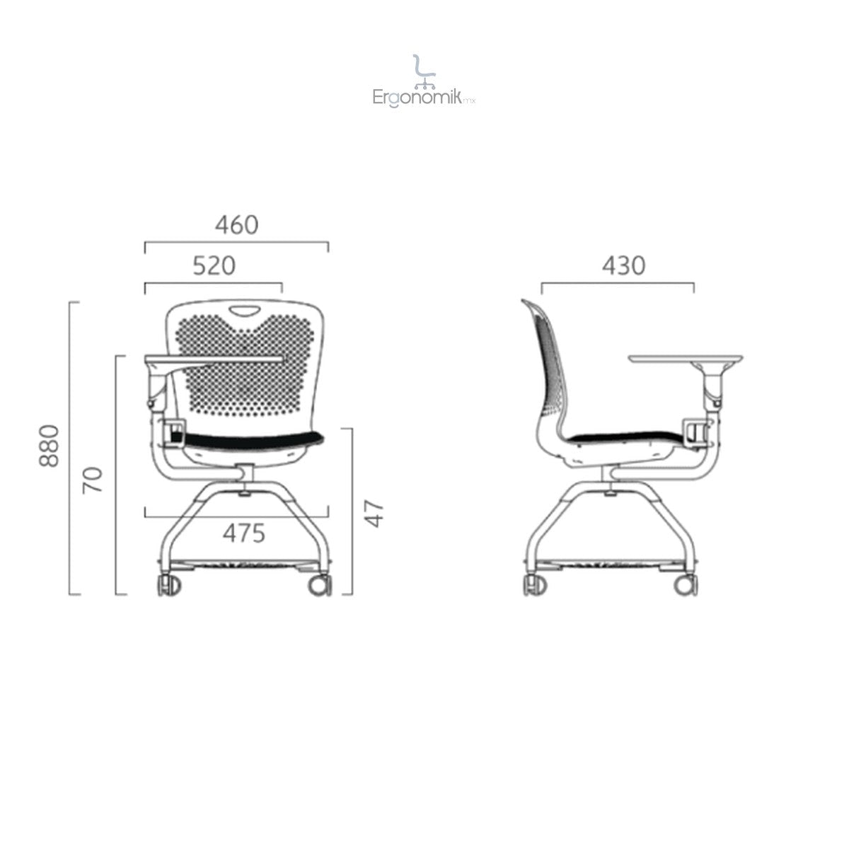 Pupitre 360° - Ergonomik escritorio MEM