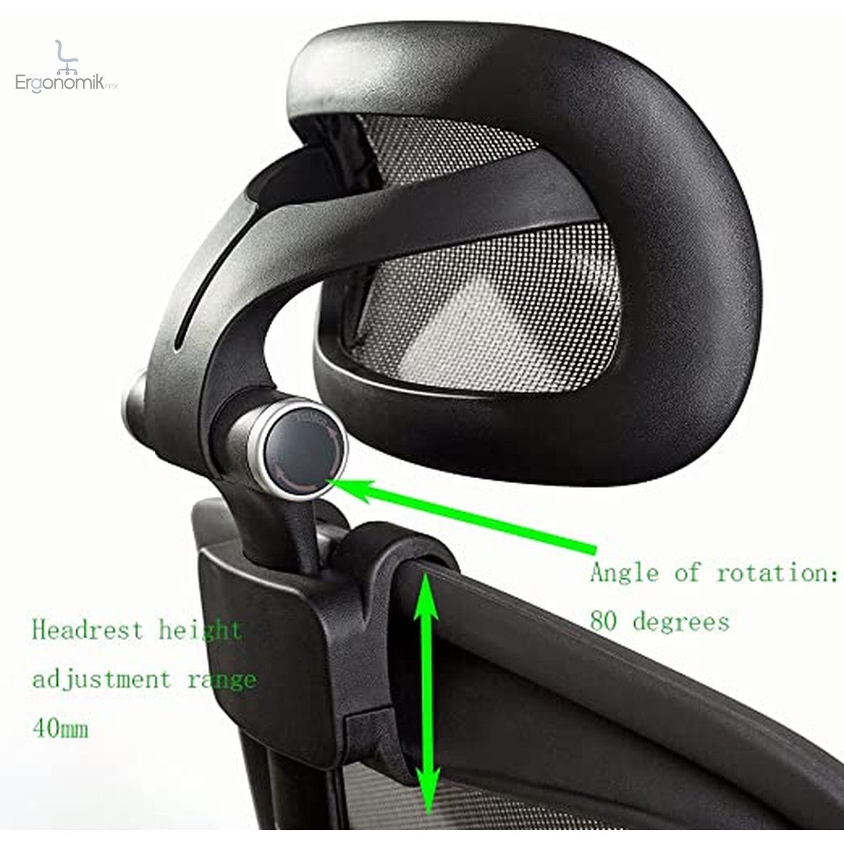 Reposacabezas Headrest Cabecera para silla de oficina Aeron - Ergonomik Reposacabezas Herman Miller