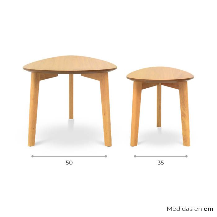 Set de Mesas de Centro Olu - Ergonomik Mesa de Centro Tamarindo