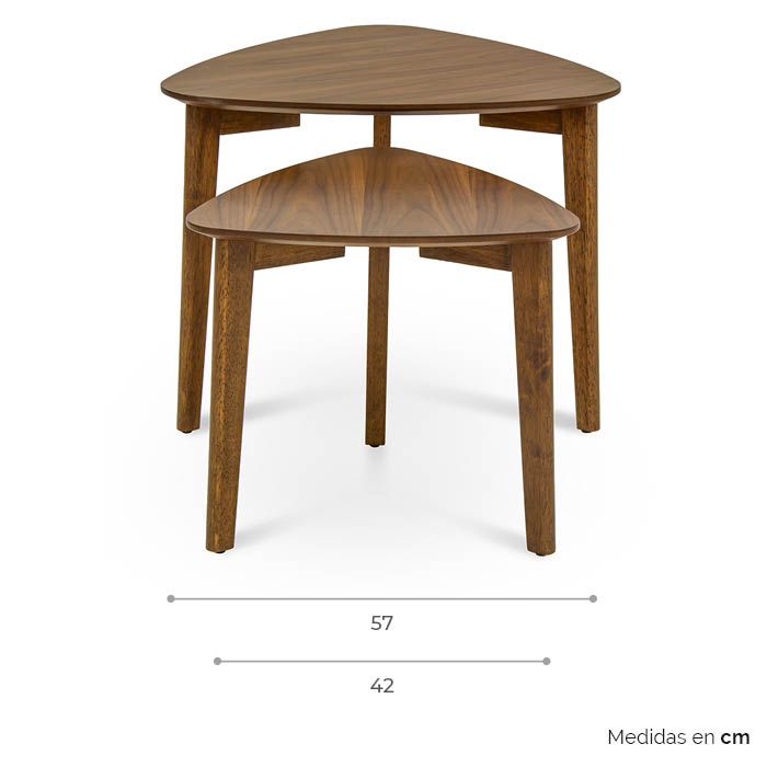 Set de Mesas Nido Eik - Ergonomik Mesa Nido Tamarindo