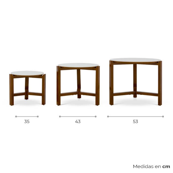 Set de Mesas Nido Kliet - Ergonomik Mesa Nido Tamarindo