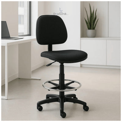 Silla Cajero Regia en Tela sin Brazos 1007 - Ergonomik pieza OFIK