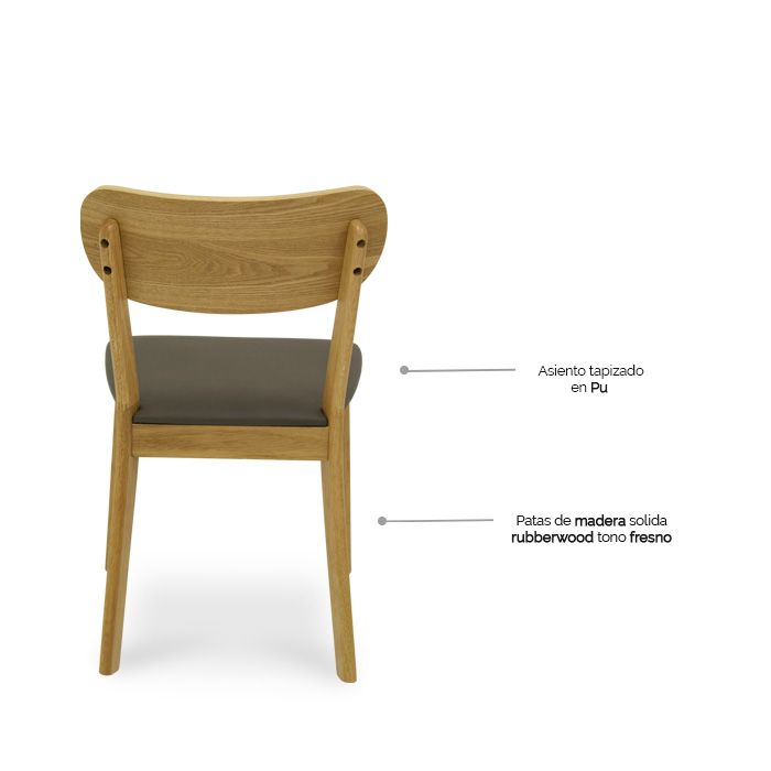 Silla de Comedor Oli - Ergonomik Silla de Comedor Tamarindo