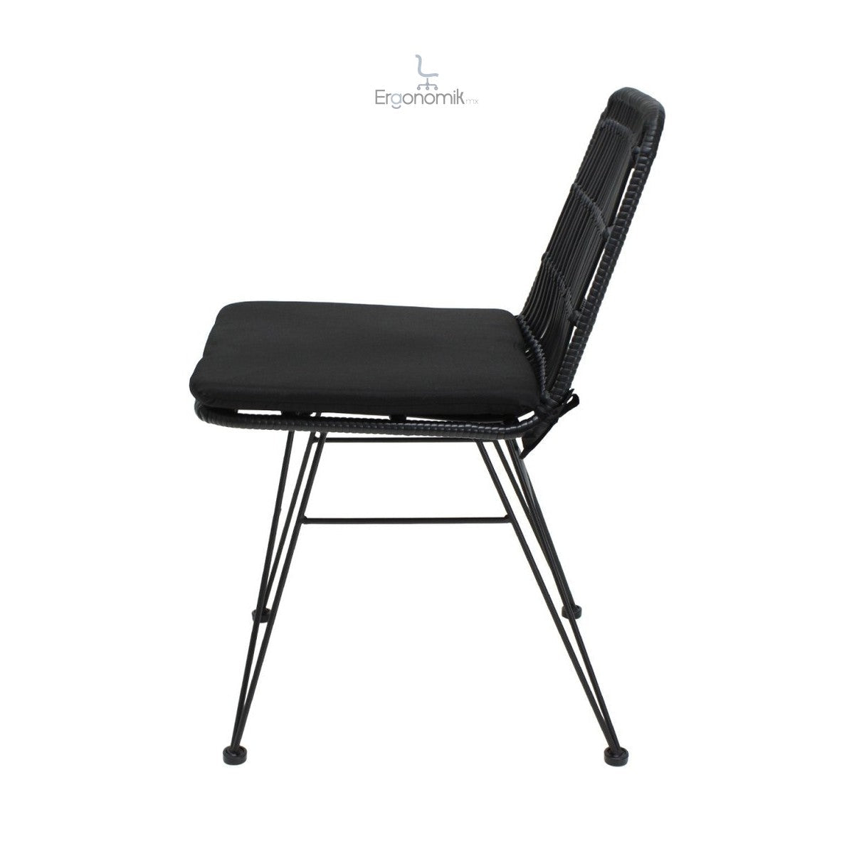 Silla De Exterior Guyana Negra - Ergonomik Mobiliario MBK