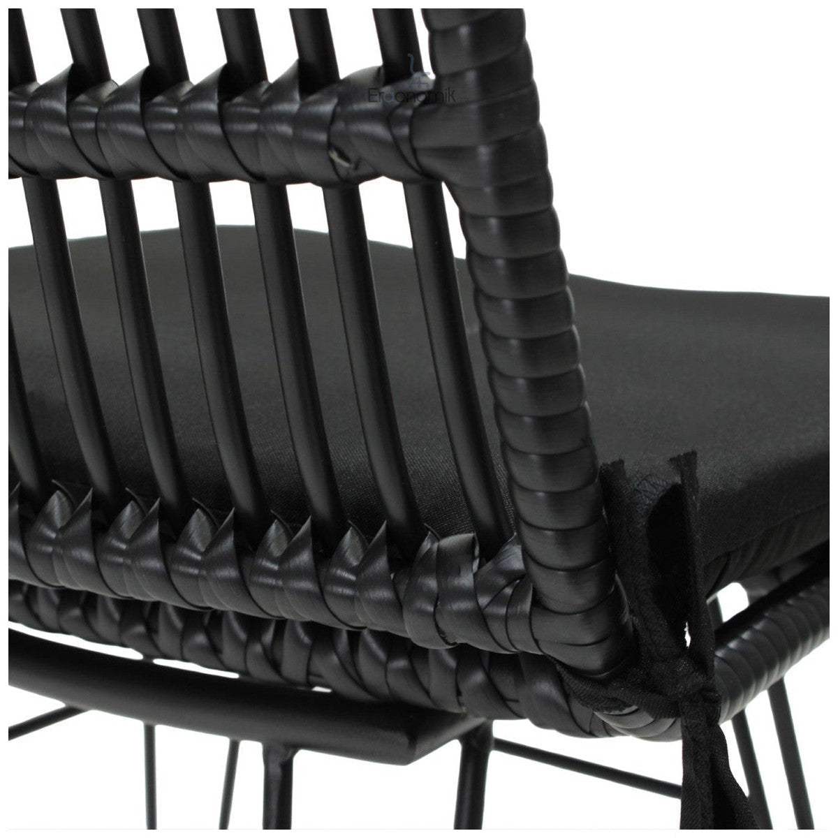 Silla De Exterior Guyana Negra - Ergonomik Mobiliario MBK