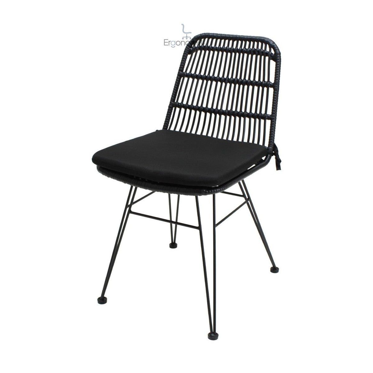 Silla De Exterior Guyana Negra - Ergonomik Mobiliario MBK