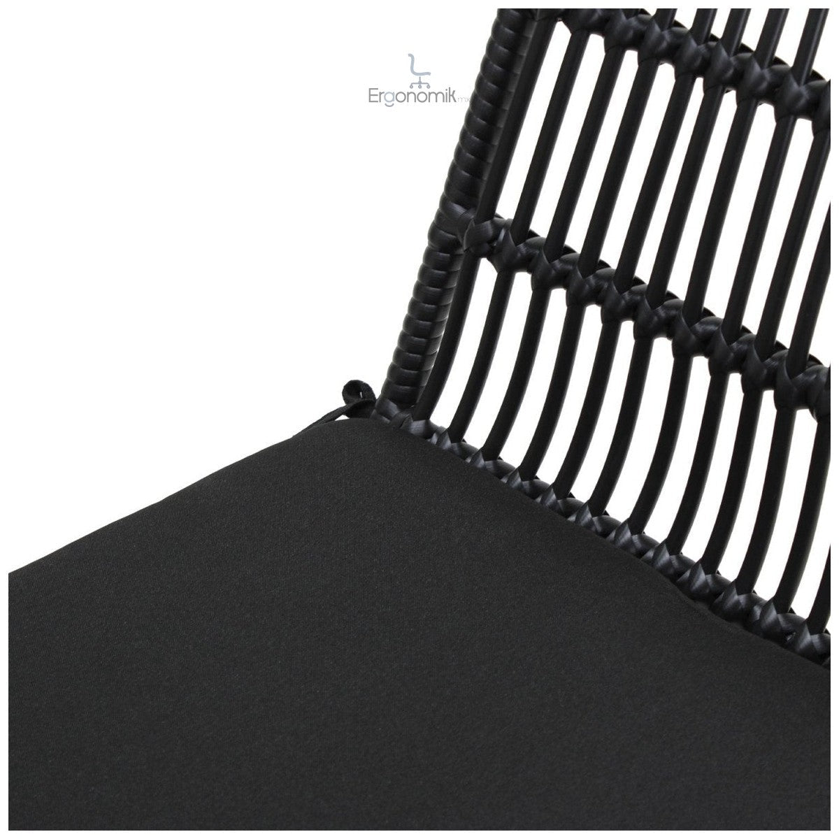 Silla De Exterior Guyana Negra - Ergonomik Mobiliario MBK