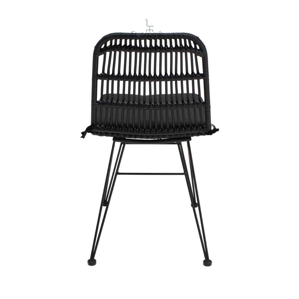 Silla De Exterior Guyana Negra - Ergonomik Mobiliario MBK