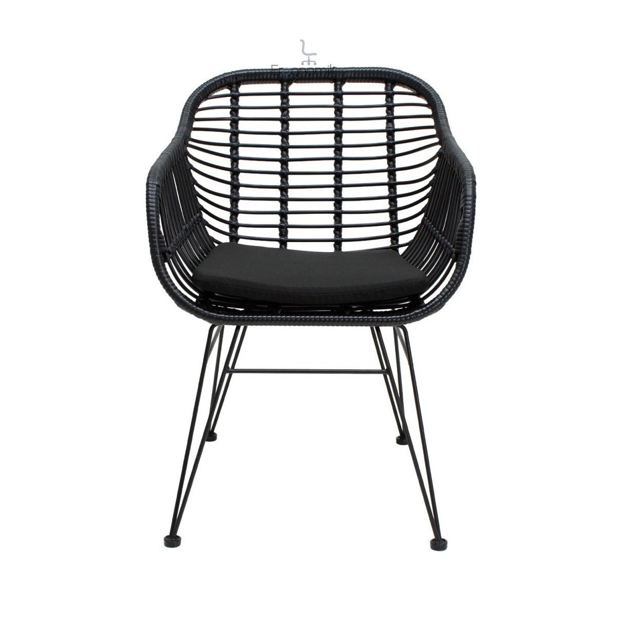 Silla De Exterior Tobago Negra - Ergonomik Mobiliario MBK