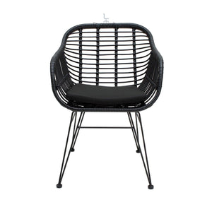 Silla De Exterior Tobago Negra - Ergonomik Mobiliario MBK