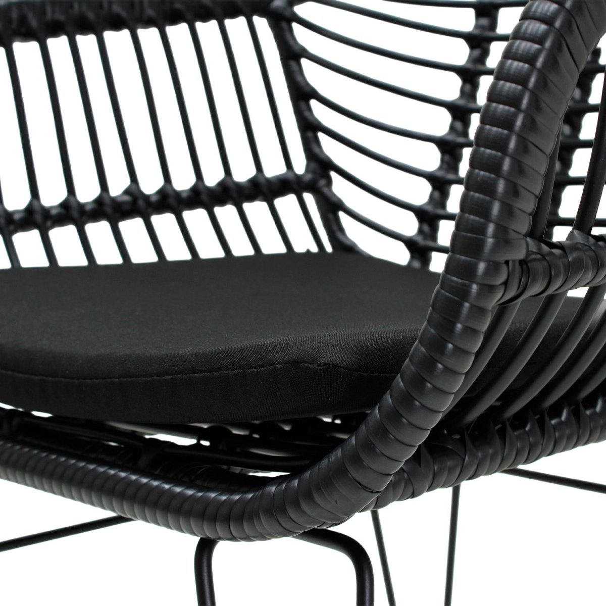 Silla De Exterior Tobago Negra - Ergonomik Mobiliario MBK