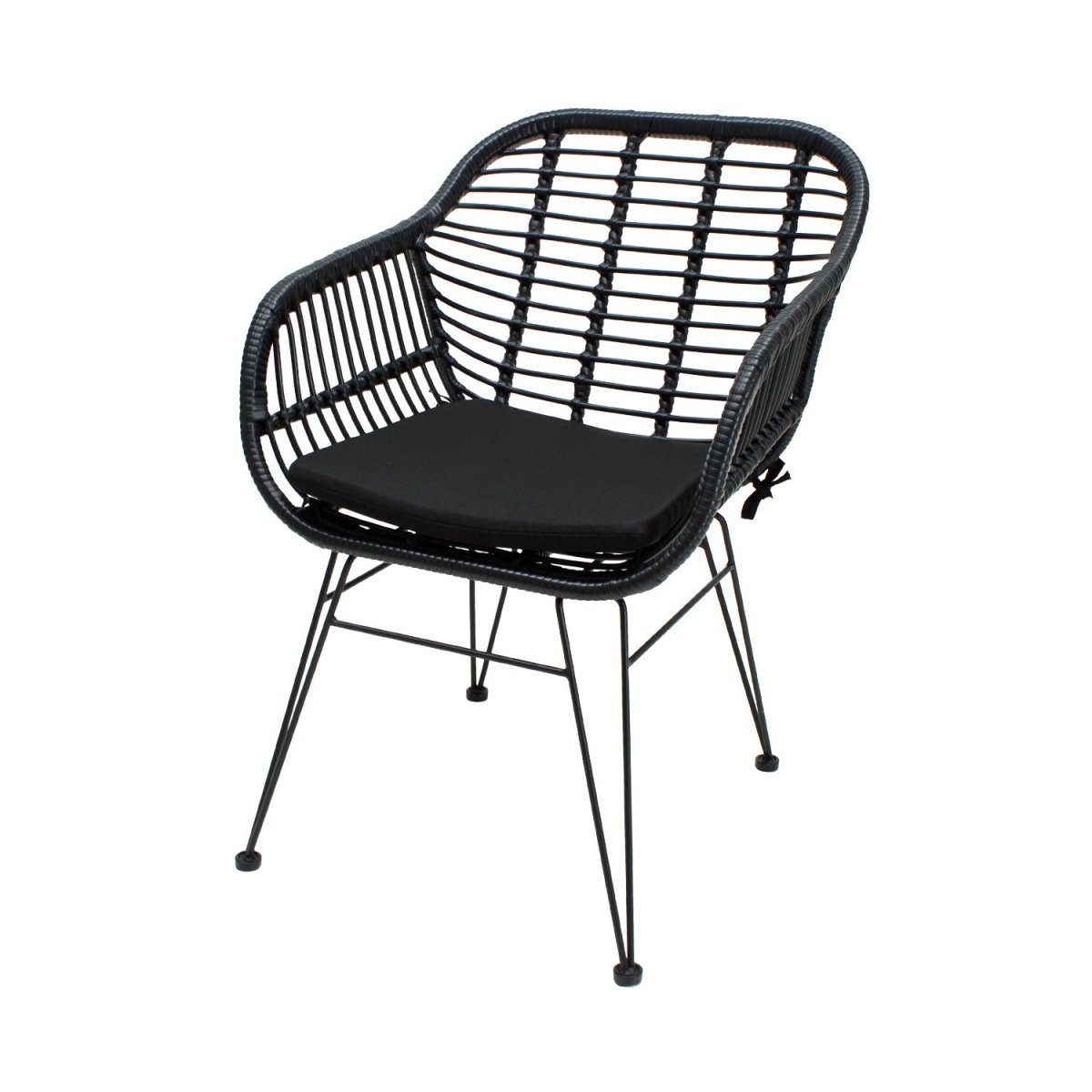Silla De Exterior Tobago Negra - Ergonomik Mobiliario MBK