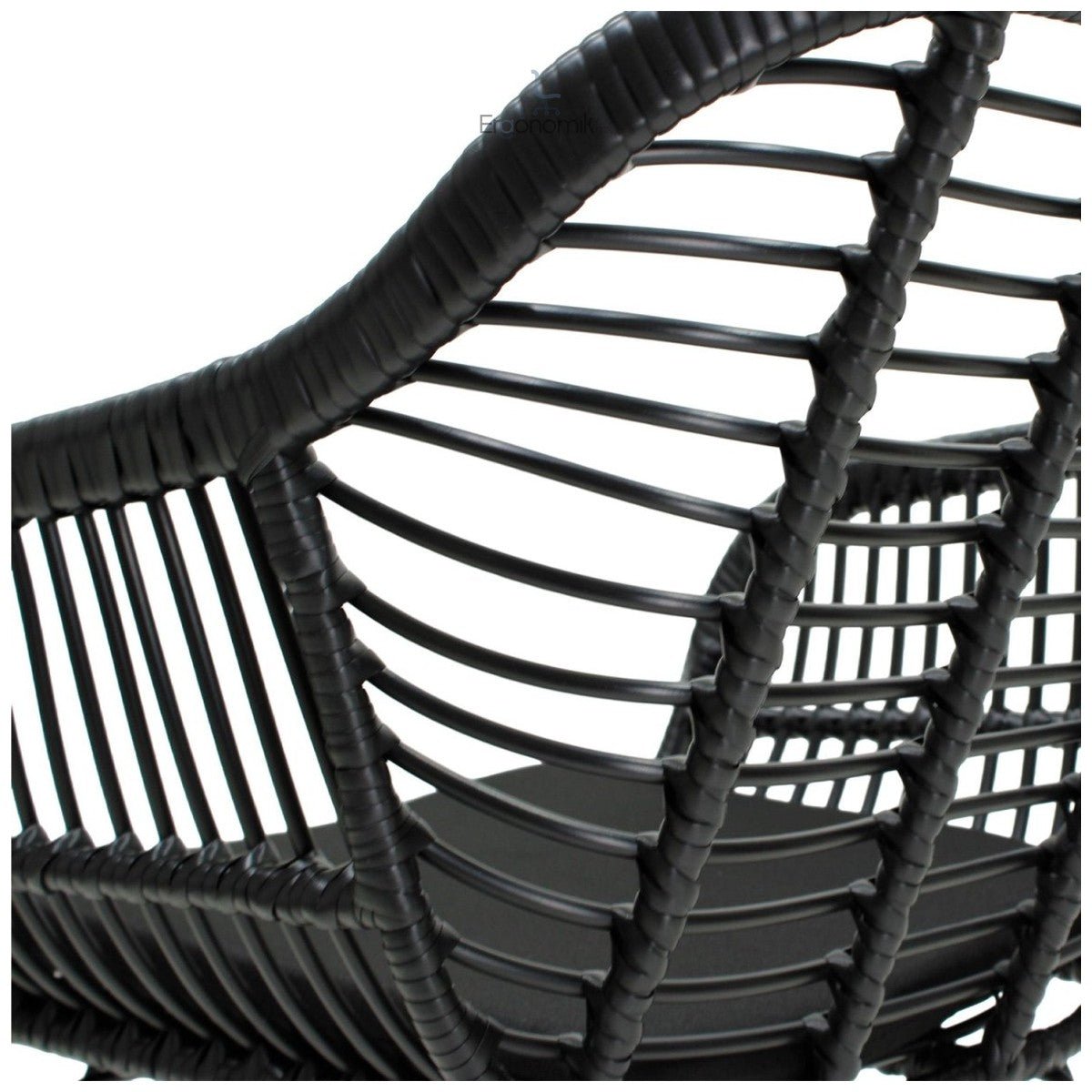Silla De Exterior Tobago Negra - Ergonomik Mobiliario MBK