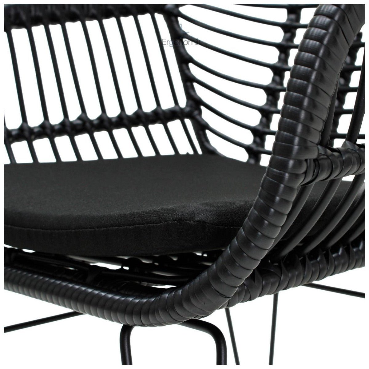 Silla De Exterior Tobago Negra - Ergonomik Mobiliario MBK