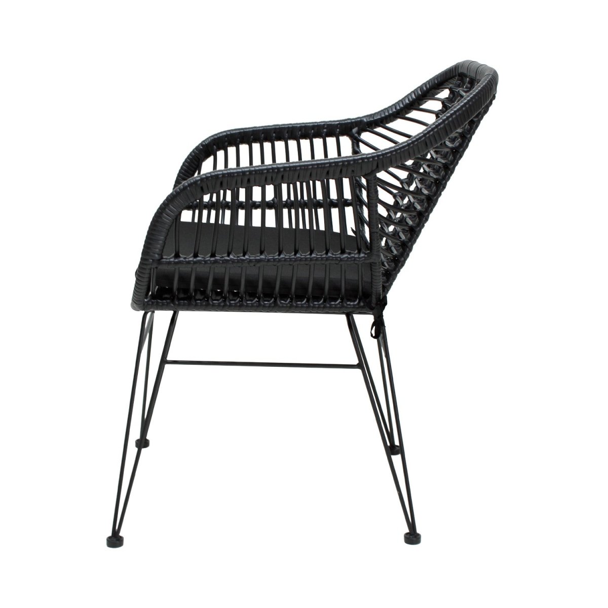 Silla De Exterior Tobago Negra - Ergonomik Mobiliario MBK