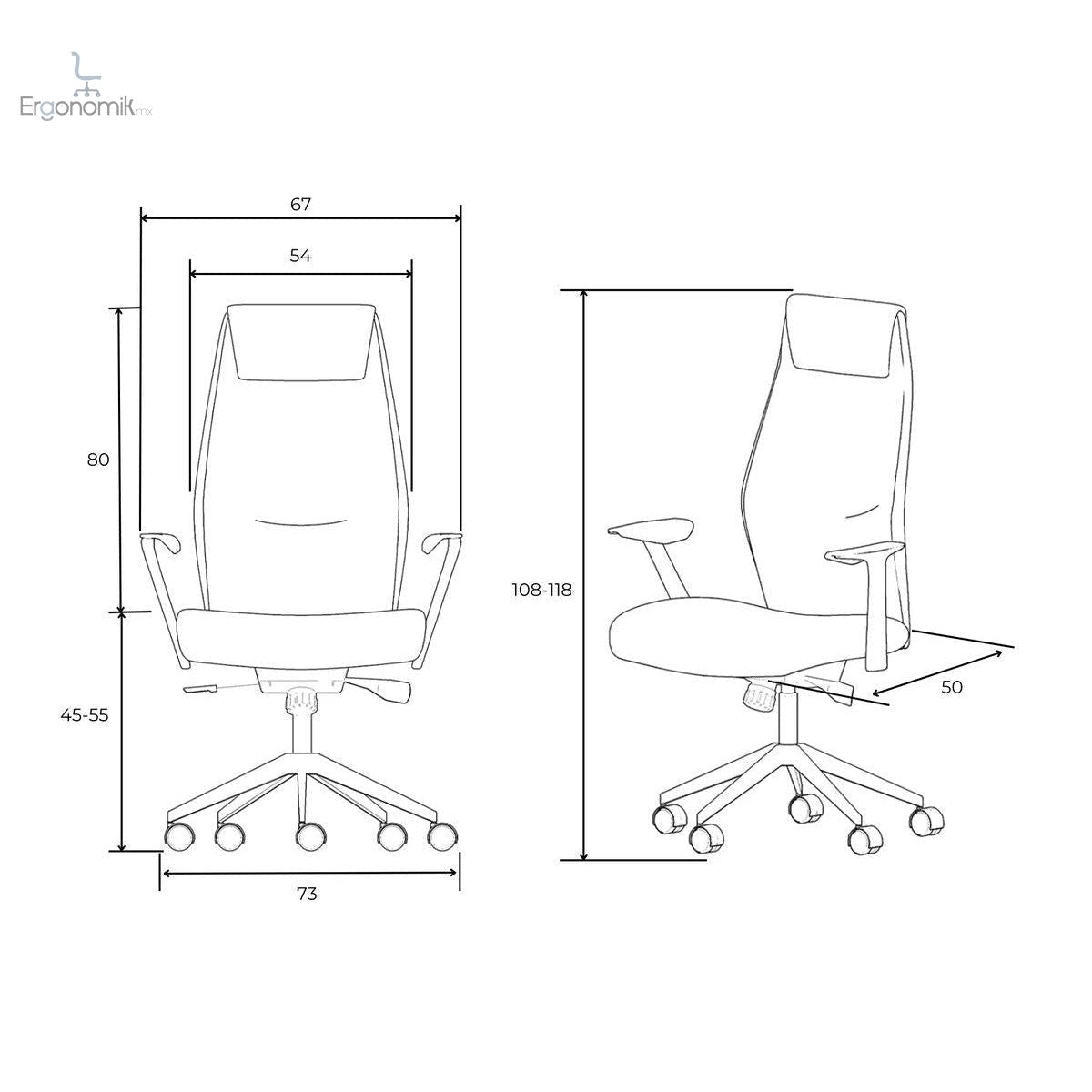 Silla Dirección President Respaldo Alto - Ergonomik silla ergonomica Office Class