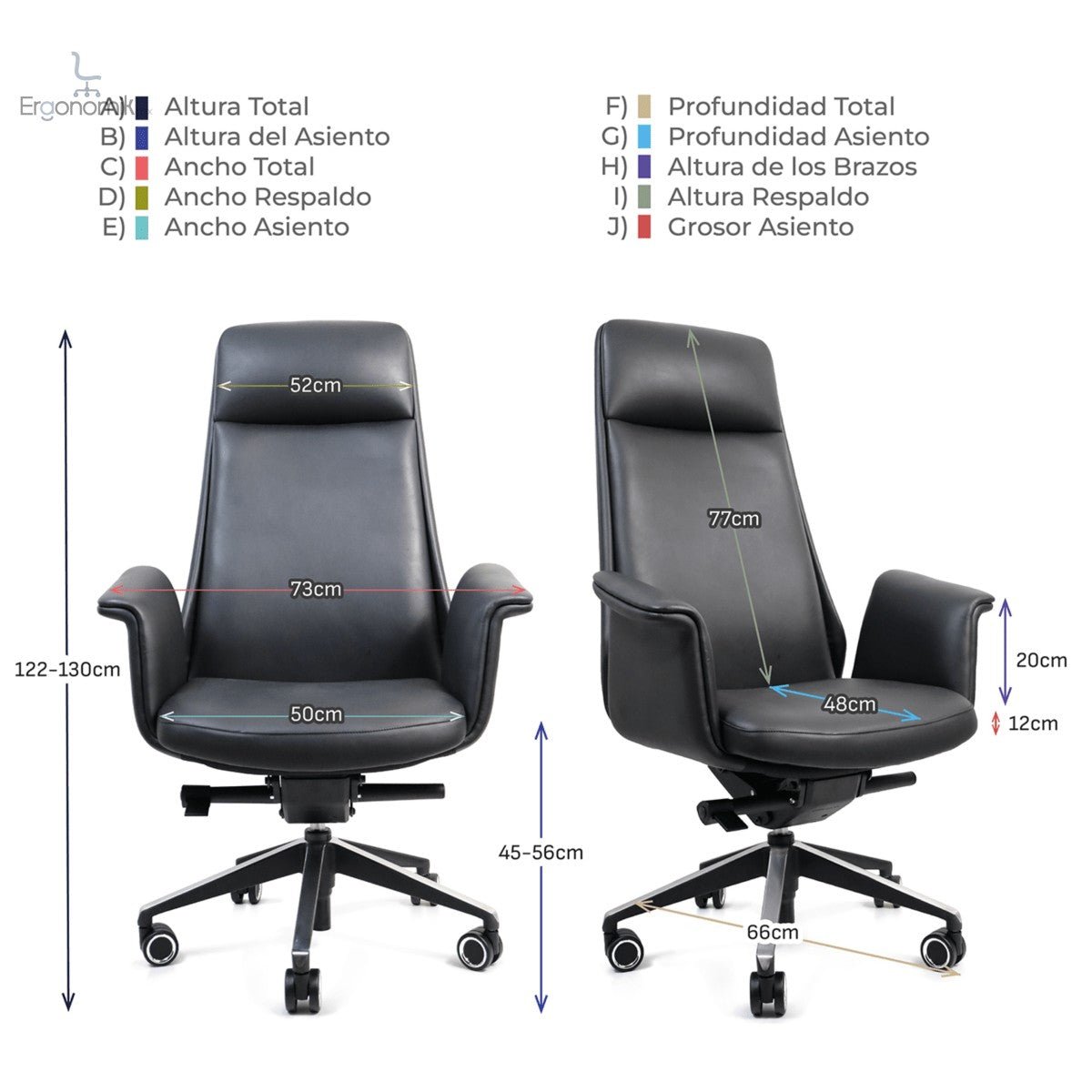 Silla Directiva Ámsterdam - Ergonomik silla directiva MEM