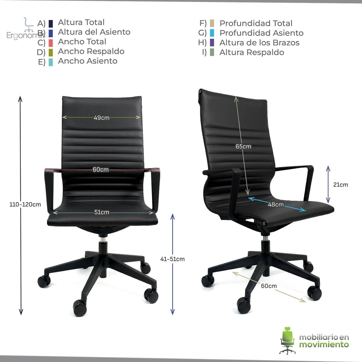 Silla Directiva Bogota - Ergonomik silla directiva MEM