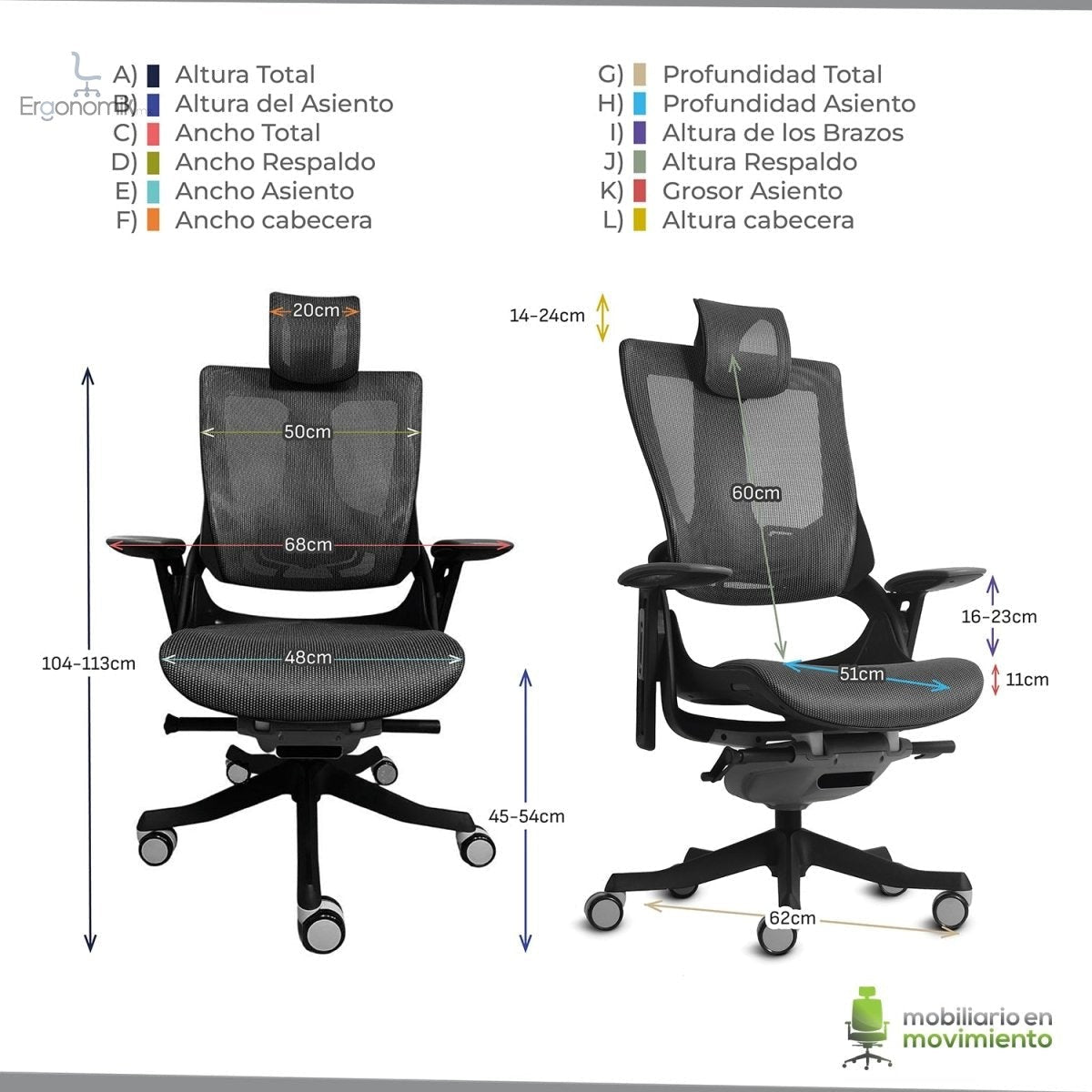 Silla Directiva Madagascar - Ergonomik silla directiva MEM