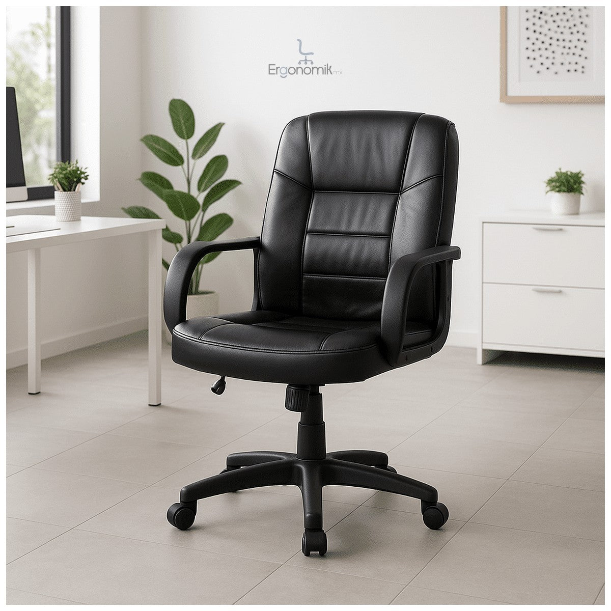 Silla Ejecutiva Alfaro en Vinipiel y Respaldo Medio 2002 - Ergonomik silla ejecutiva OFIK