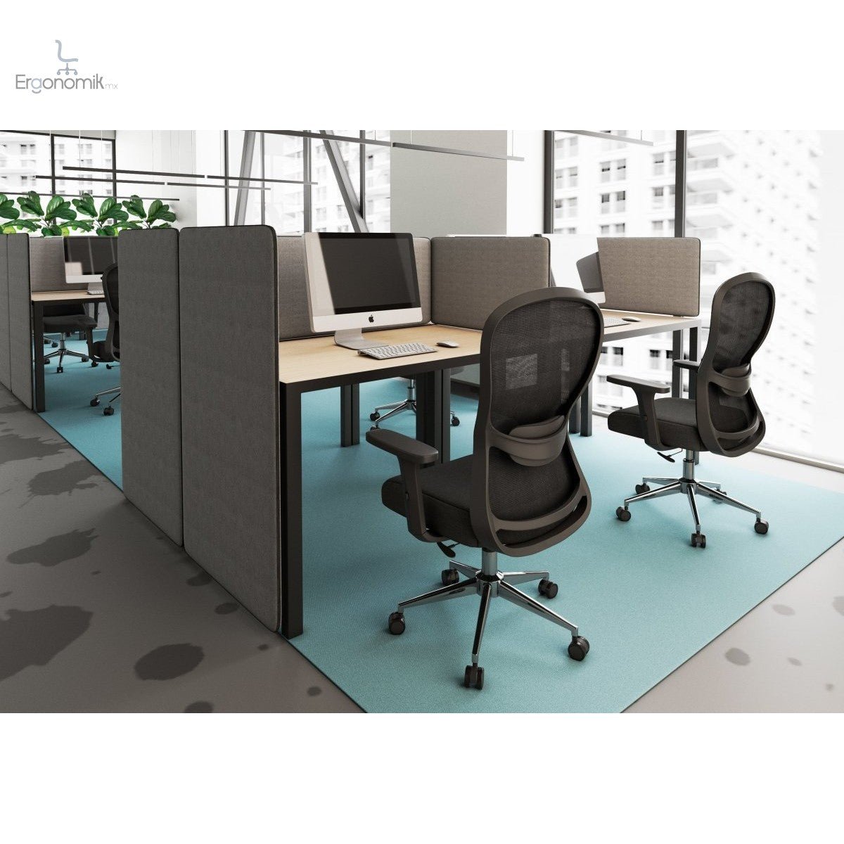 Silla Ejecutiva Athelier - 2 piezas - Ergonomik silla ejecutiva OFFIHO