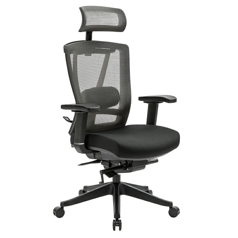 Silla ejecutiva H1 con Reposacabezas negro - Ergonomik silla OFIK