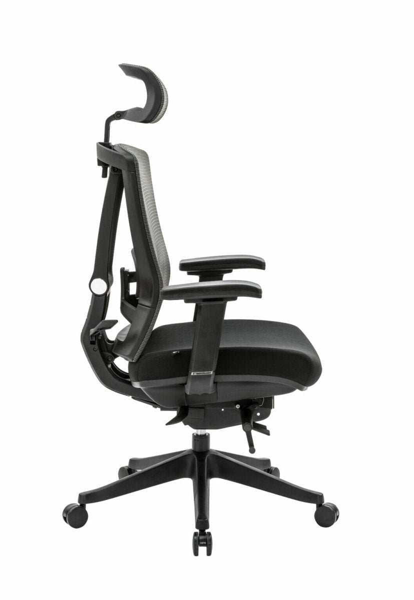 Silla ejecutiva H1 con Reposacabezas negro - Ergonomik silla OFIK
