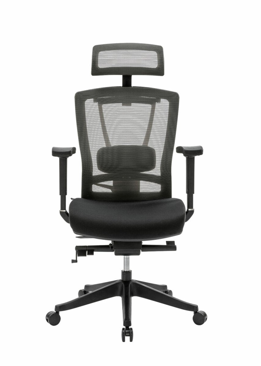 Silla ejecutiva H1 con Reposacabezas negro - Ergonomik silla OFIK