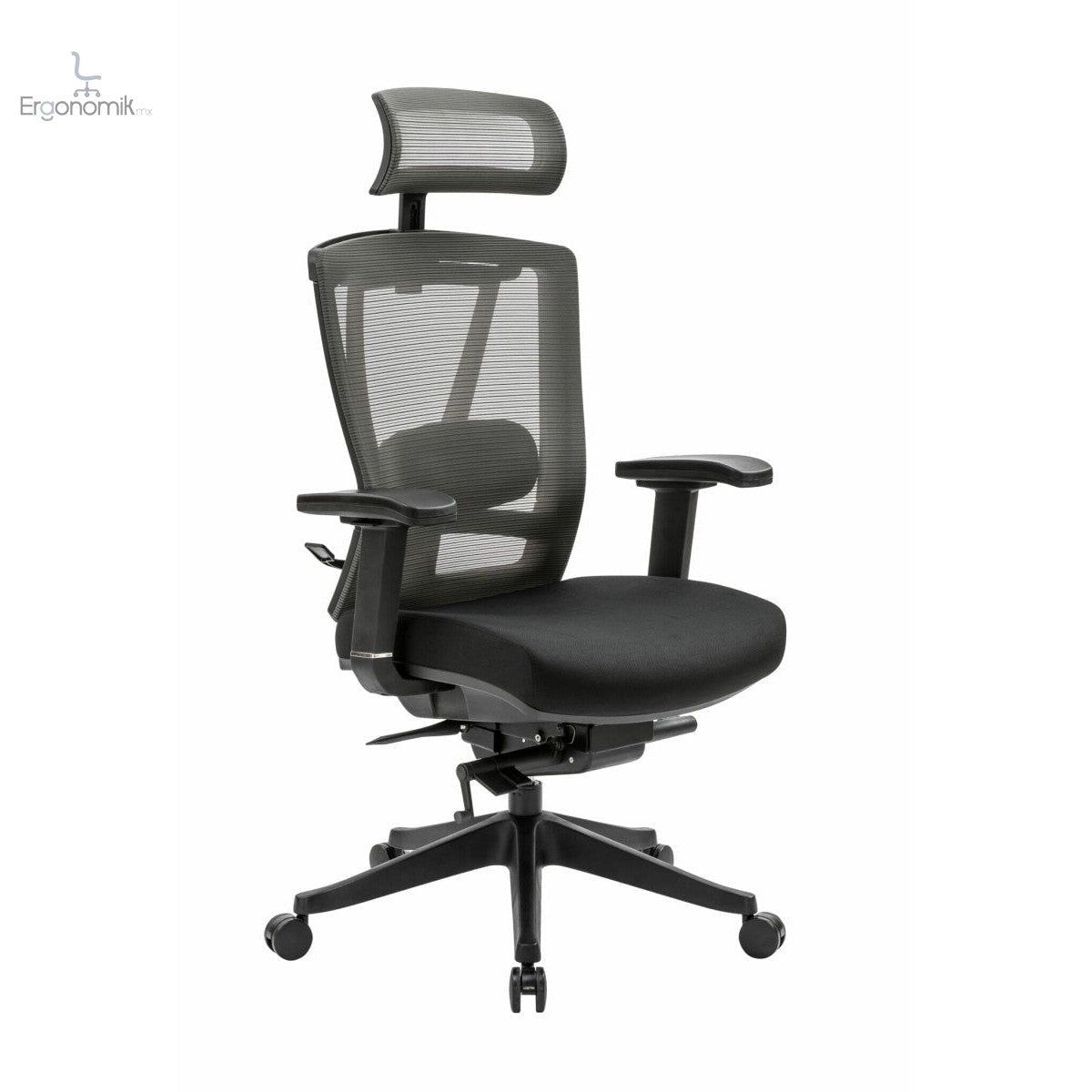 Silla ejecutiva H1 con Reposacabezas negro - Ergonomik silla OFIK