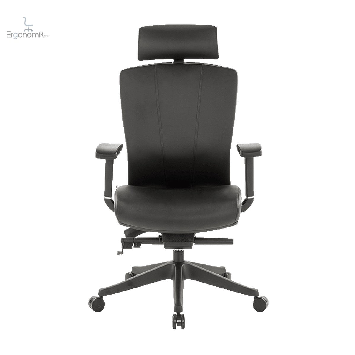 Silla Ejecutiva H1PU Vinipiel Asiento Y Estructura Negro - Ergonomik silla Ofik
