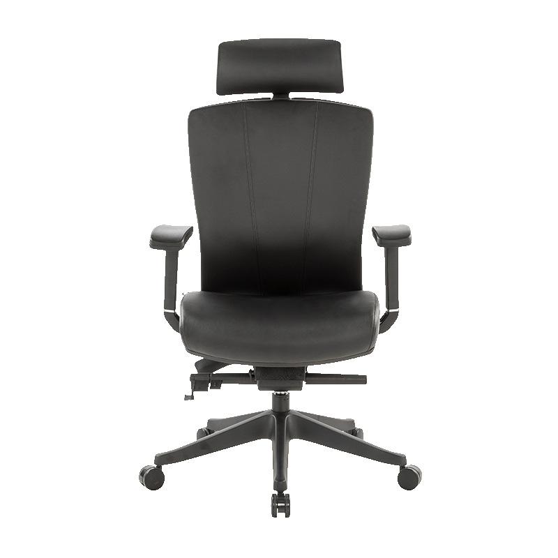 Silla Ejecutiva Vinipiel Negro vista lateral