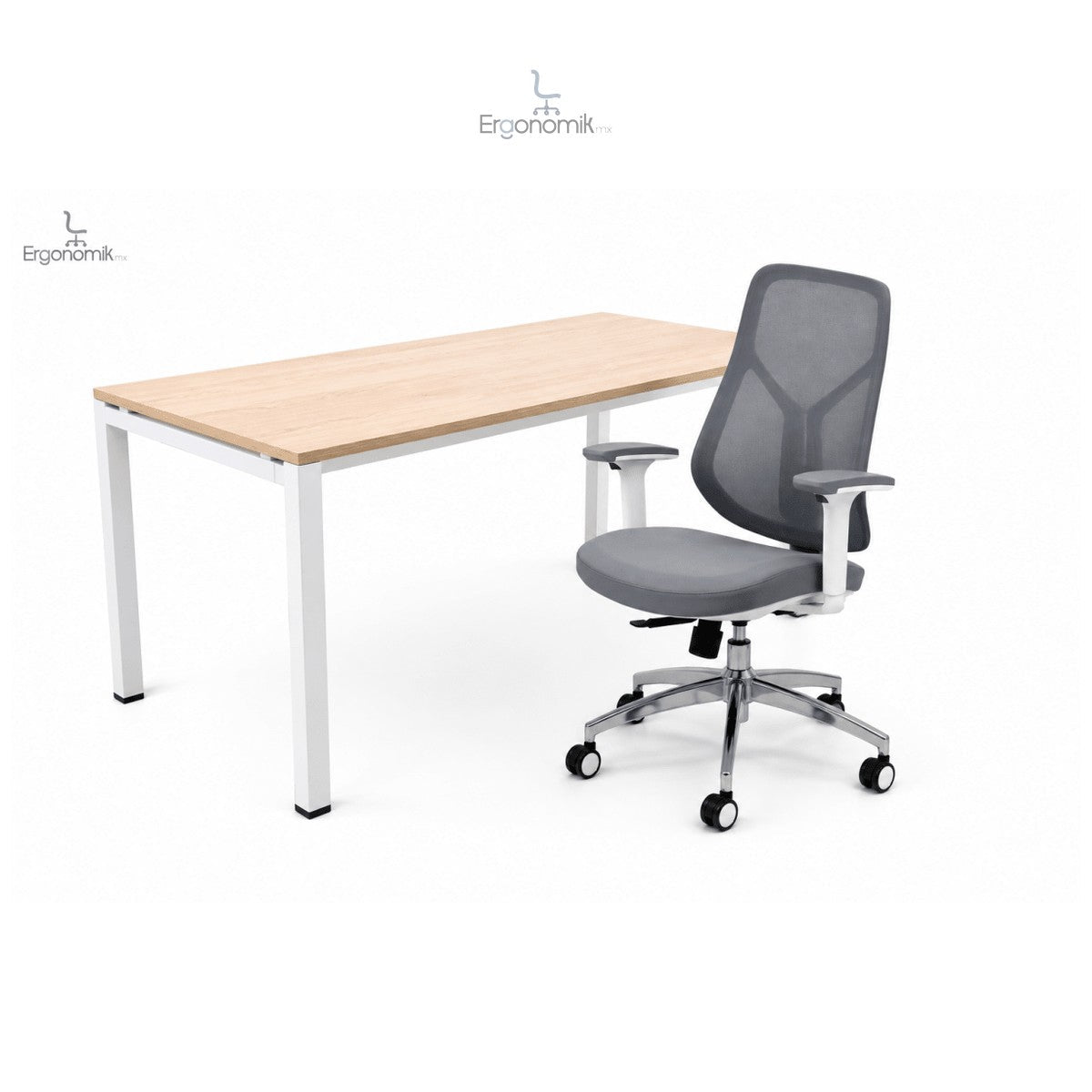 Silla Ejecutiva Julia+Escritorio Hamilton 180 X 80 - Ergonomik escritorio MEM