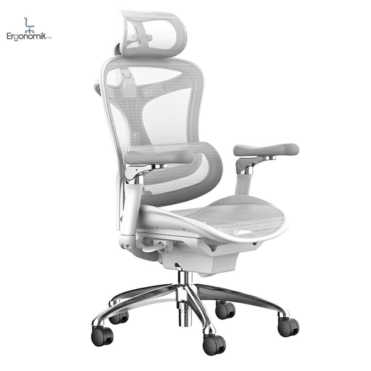 Silla Ejecutiva Multifunciónal S3 Mesh Blanco - Ergonomik silla ejecutiva Ergonomik