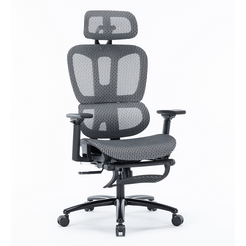 Silla Ejecutiva Nexus en Mesh con descansa Pies Gris - Ergonomik silla ergonomica OFIK