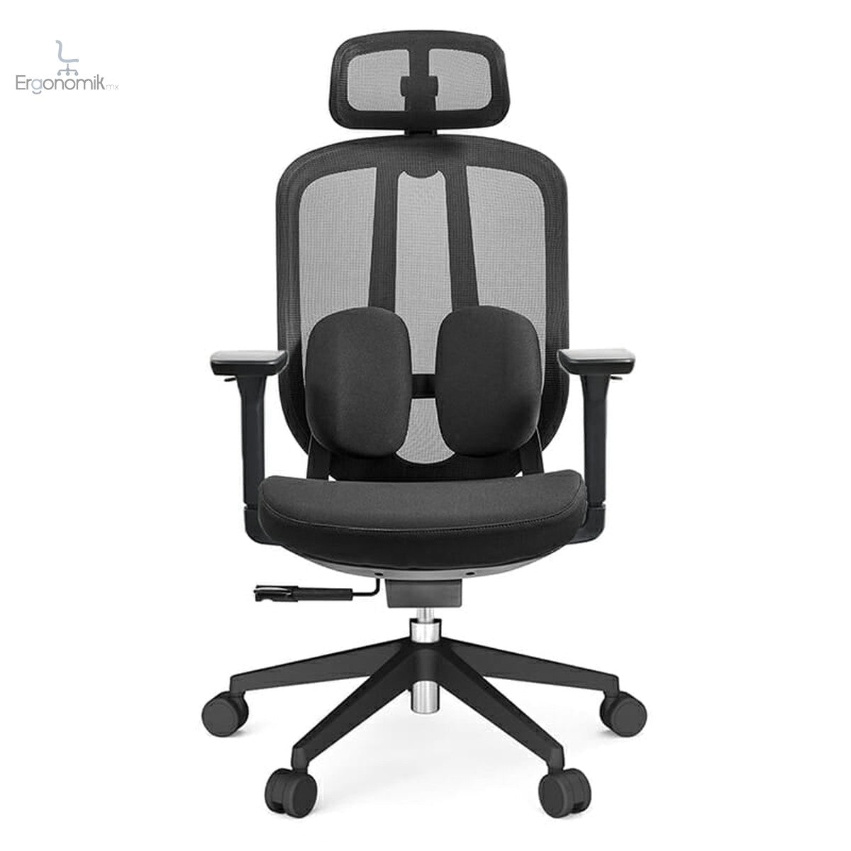Silla Ejecutiva Organic Mesh Y Tela Negra Base Negra - Ergonomik silla ergonomica OFIK