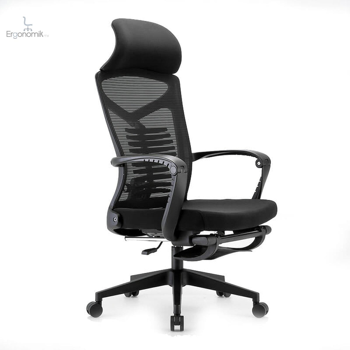 Silla Ejecutiva S81 Con Descansa Pies Color negro - Ergonomik silla ergonomica OFIK