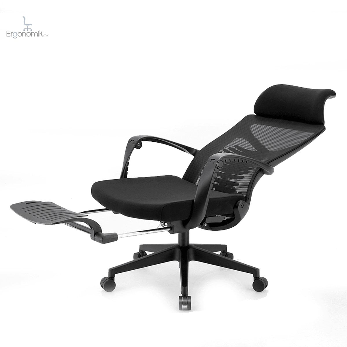 Silla Ejecutiva S81 Con Descansa Pies Color negro - Ergonomik silla ergonomica OFIK