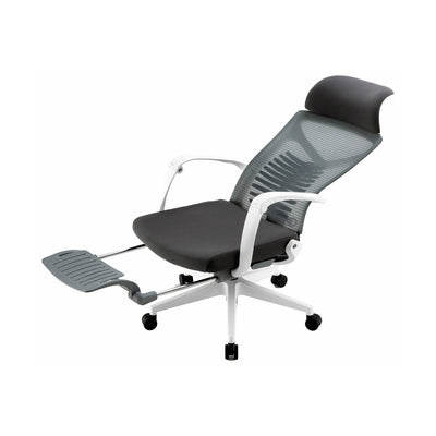 Silla Ejecutiva S81 Con Descansa Pies Color Blanco/Gris - Ergonomik silla ergonomica OFIK