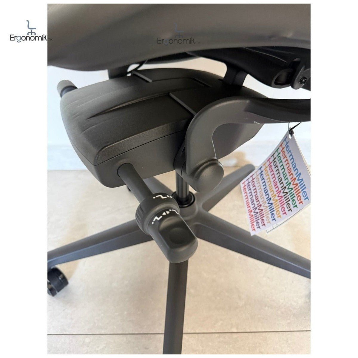 Silla Herman Miller Aeron Talla C Grafito PostureFit Equipada - Ergonomik silla ergonomica Herman Miller