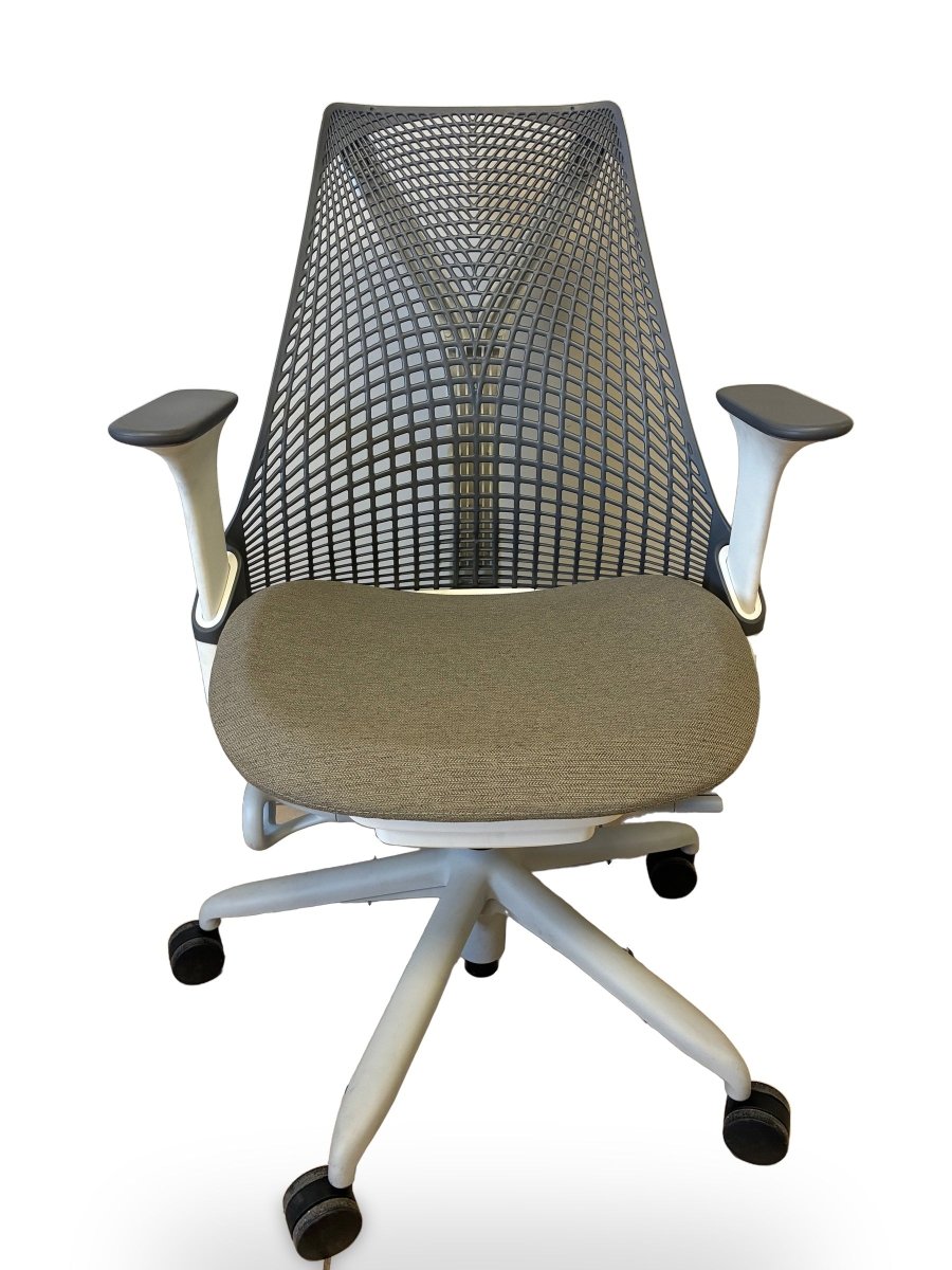 Silla Herman Miller Sayl Gris asiento Gris - Preowned - Ergonomik Silla de Oficina Herman Miller