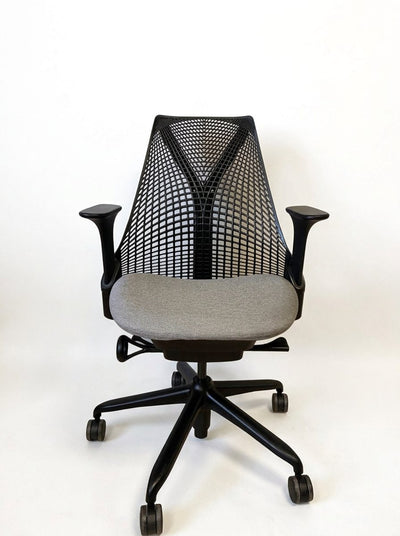 Silla Herman Miller Sayl Negro asiento Gris - Preowned