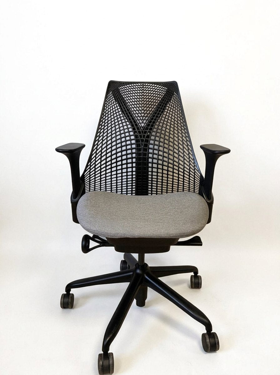 Silla Herman Miller Sayl Negro asiento Gris - Preowned