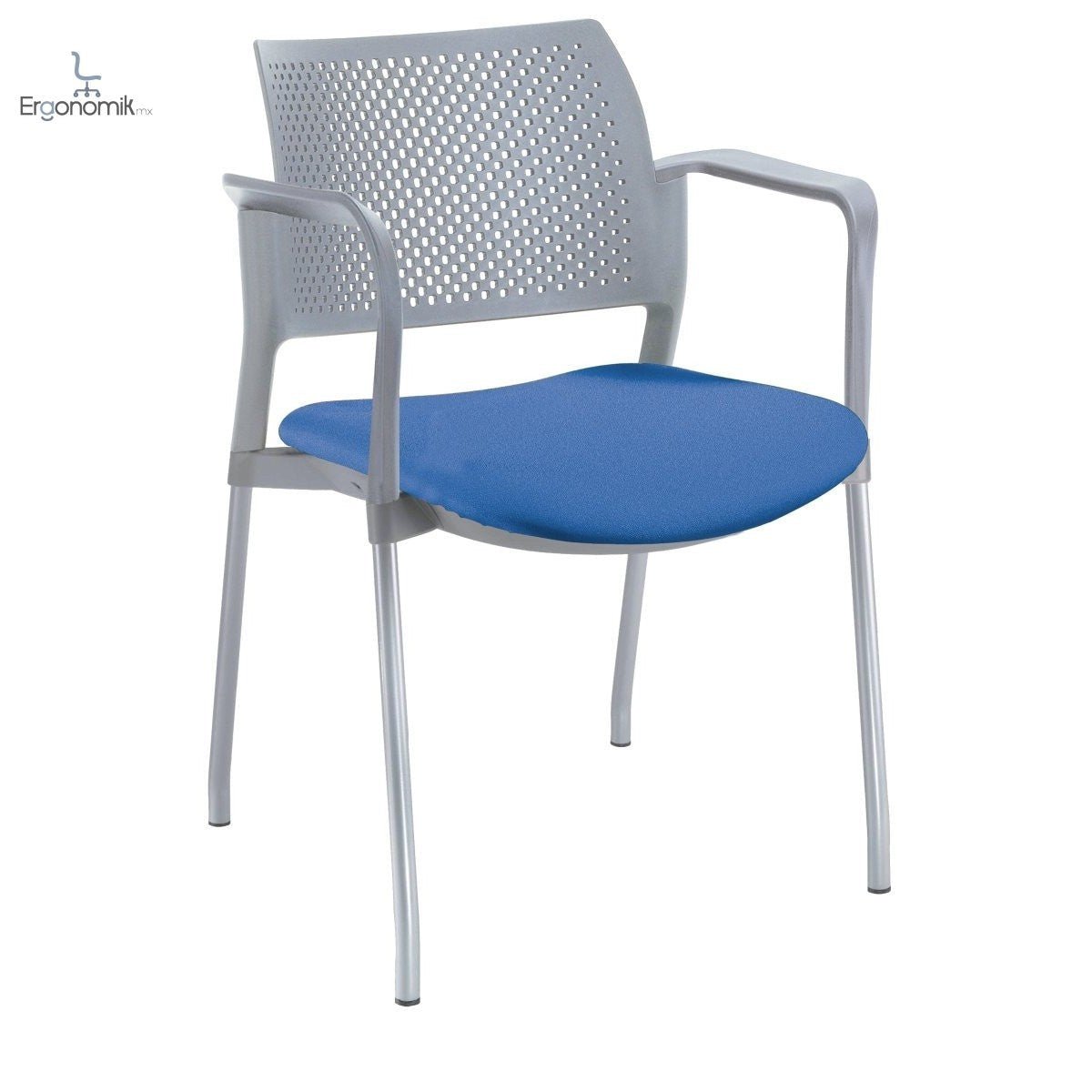 Silla Kyos Gris Semi Tapizadas - Ergonomik silla operativa OFFIHO