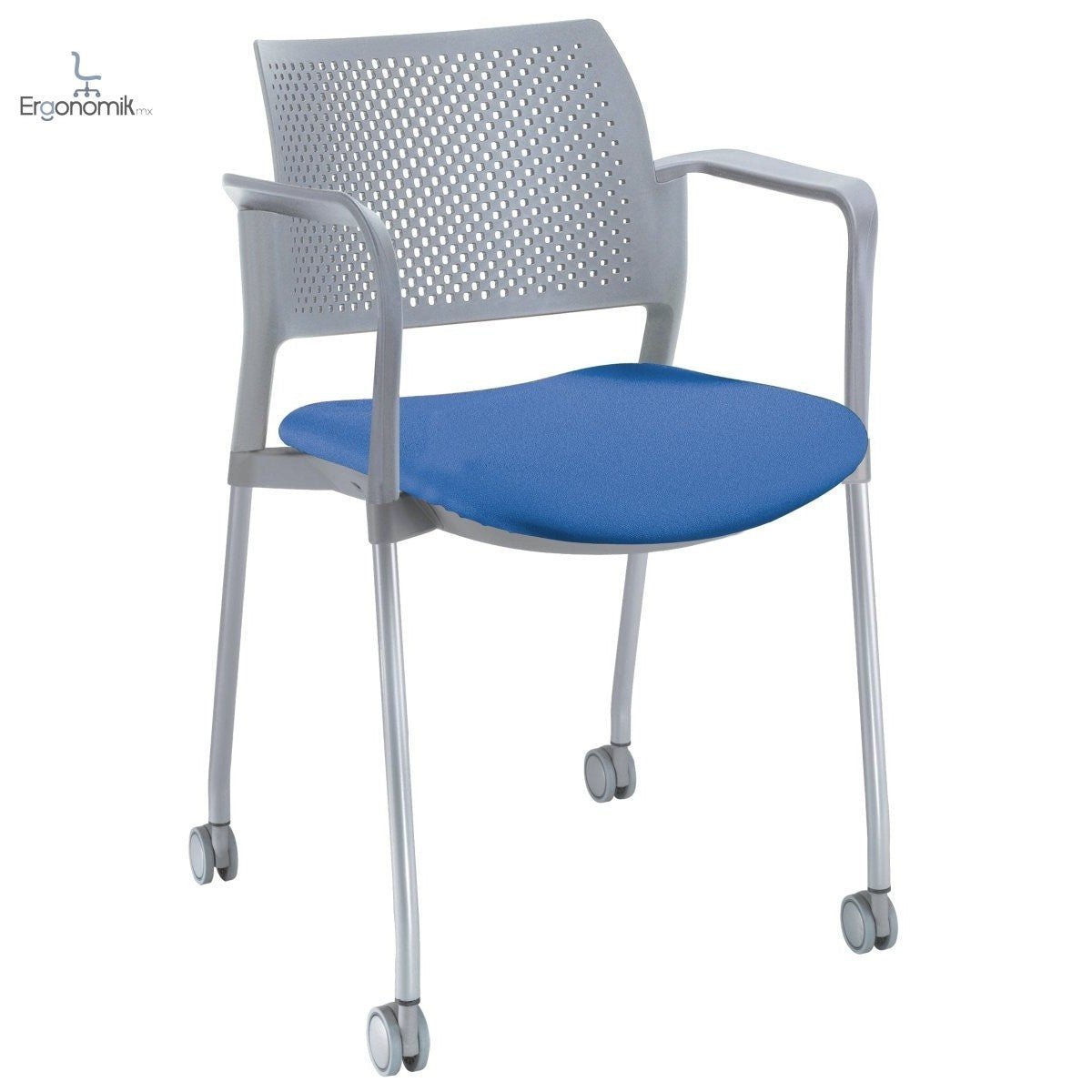 Silla Kyos Gris Semi Tapizadas - Ergonomik silla operativa OFFIHO