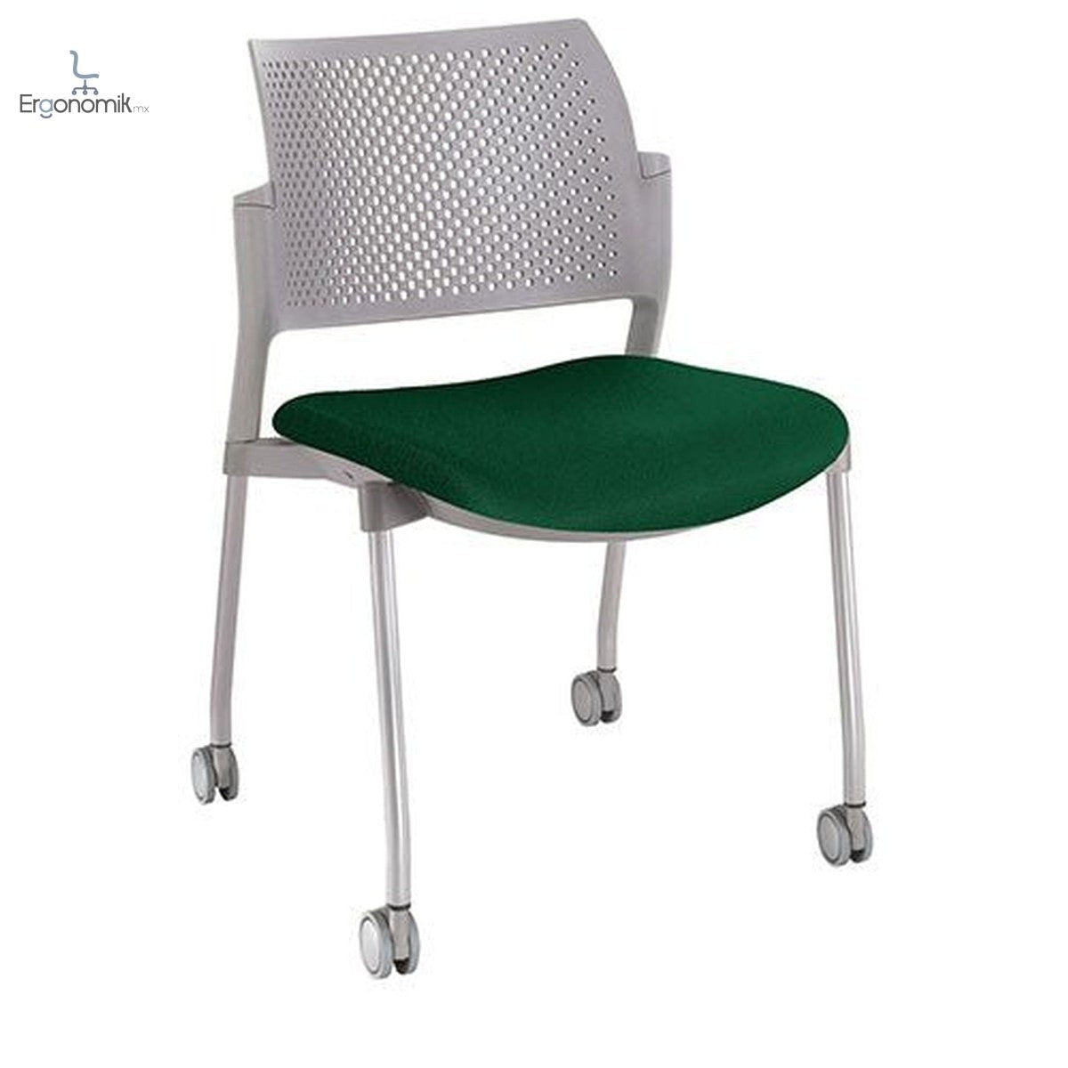 Silla Kyos Gris Semi Tapizadas - Ergonomik silla operativa OFFIHO
