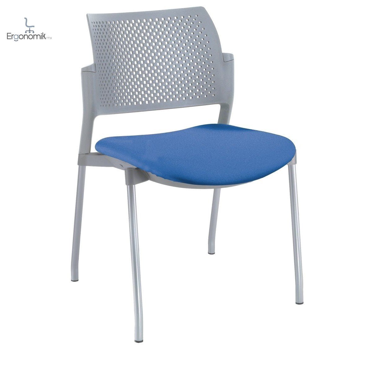 Silla Kyos Gris Semi Tapizadas - Ergonomik silla operativa OFFIHO